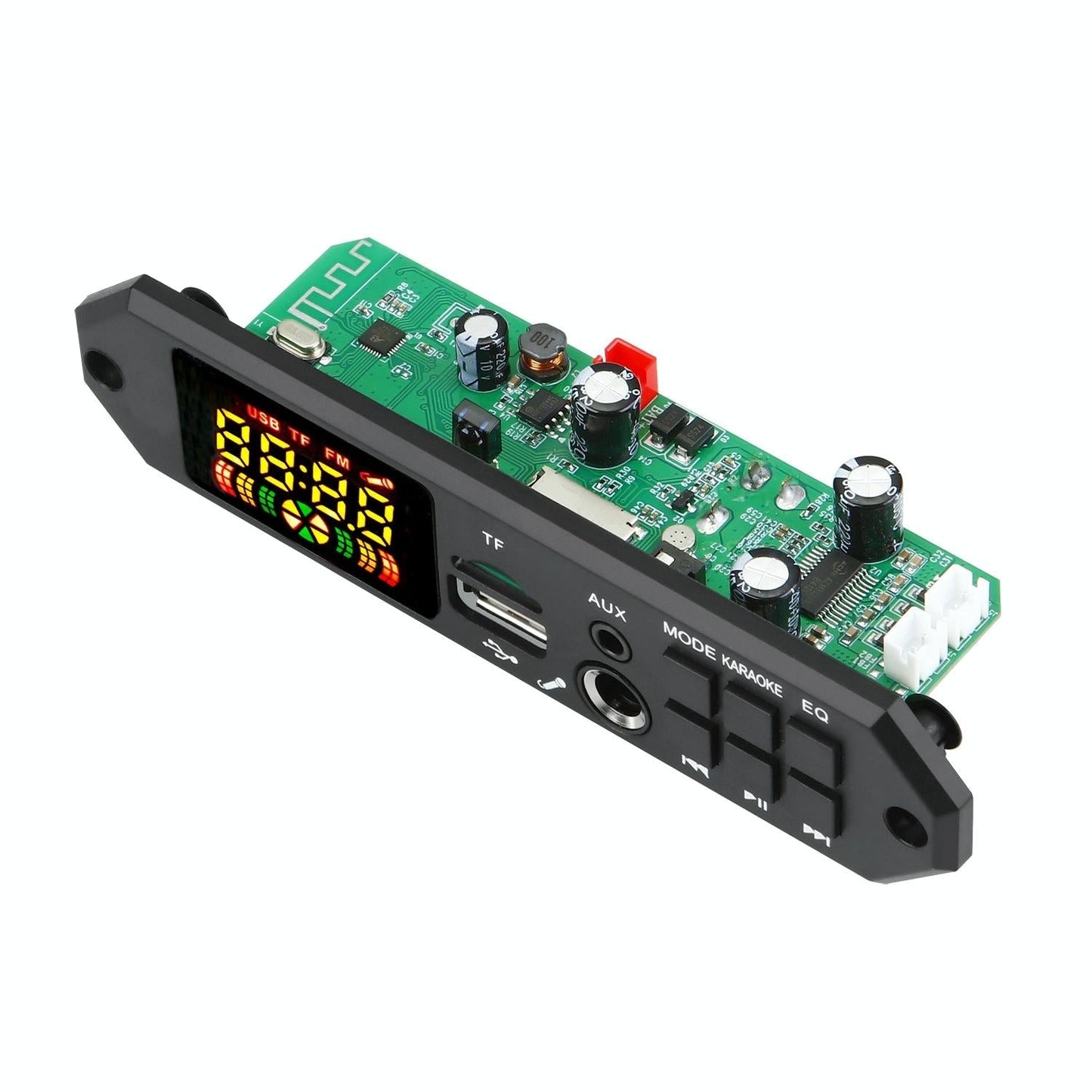 12V Bluetooth Mp3 Decoder Board W / 80W Power Amp & Colour Screen - Big Remote Control