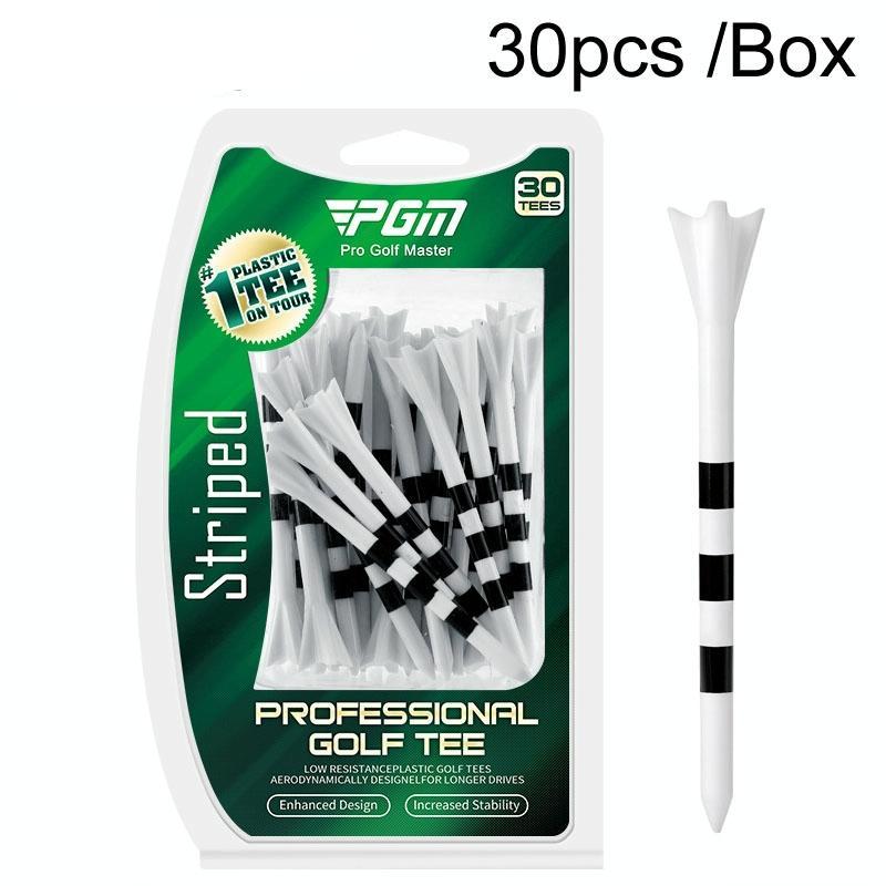 30-pack Golf Ball Tees with Limit Scale Line - Green 83mm - Qt027-White