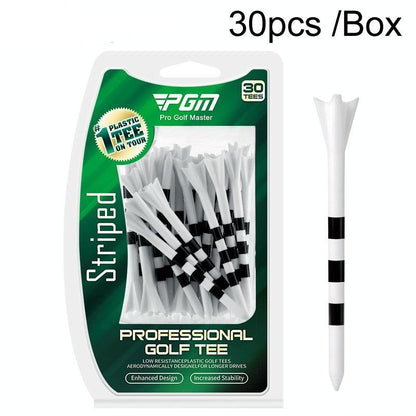 30-pack Golf Ball Tees with Limit Scale Line - Green 83mm - Qt027-White