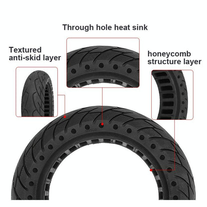 Shock-absorbing 10 Tubeless Honeycomb Tire for Ninebot Max G30