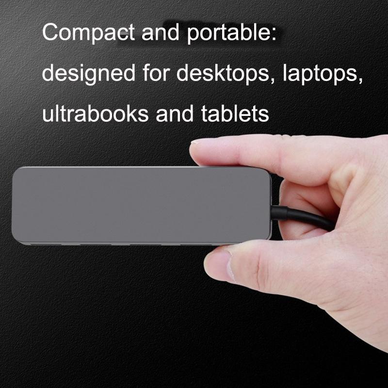 Usb 3.0 4-Port Type-C Aluminum Alloy Hub 30Cm Cable