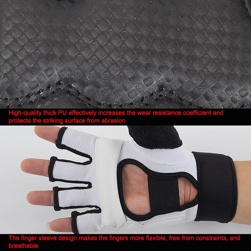 Adult Half-Finger Sandbag Training Gloves For Fitness And Sparring - Xs