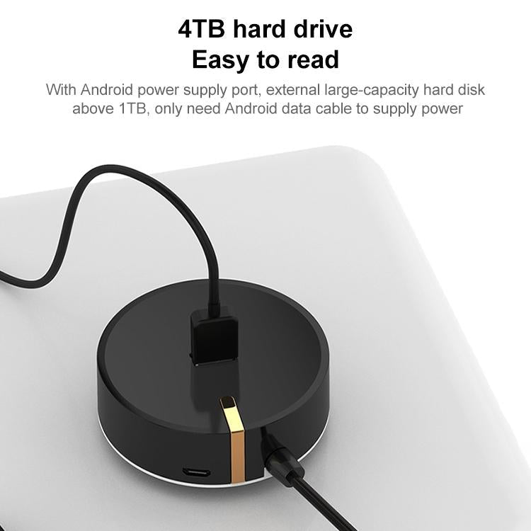 4-Port Usb 2.0 Circular Splitter Hub