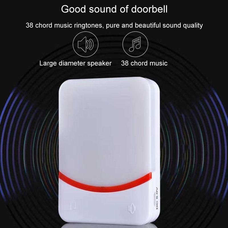 Wireless Doorbell With Remote Control And Flashing Light - Cmf1188-12