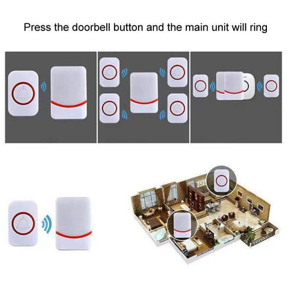 Wireless Doorbell With Remote Control And Flashing Light - Cmf1188-12