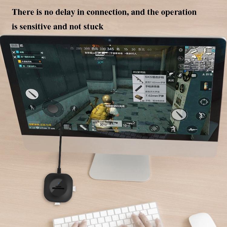 High-Speed 3-Port Usb Hub With Tf / Sd Card Reader