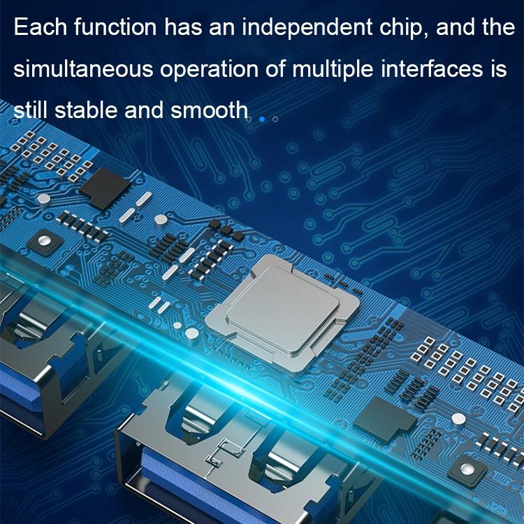 4-In-1 Mini Docking Station Type-C / Usb-C 3.0 Gray