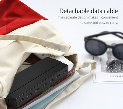 7-Port Usb 2.0 Desktop Hub With Power Adapter