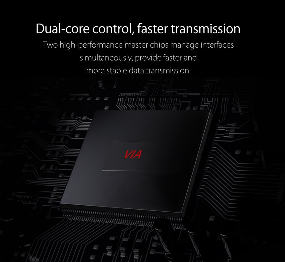 7-Port Usb 2.0 Desktop Hub With Power Adapter