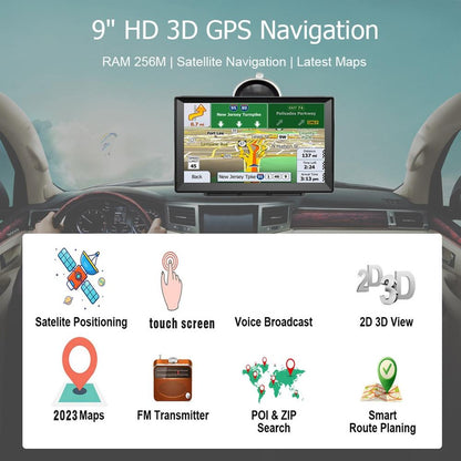 8 Inch Car Gps Navigator - 9 Screen Bluetooth Africa Map - United Kingdom Map