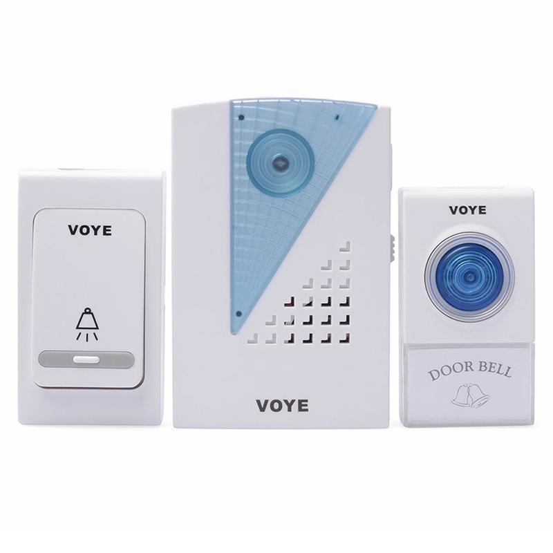 2 Remote Control Wireless Doorbell - White
