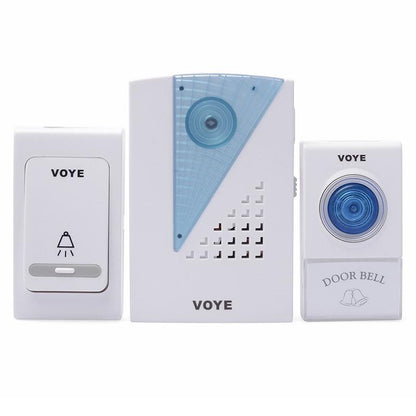 2 Remote Control Wireless Doorbell - White