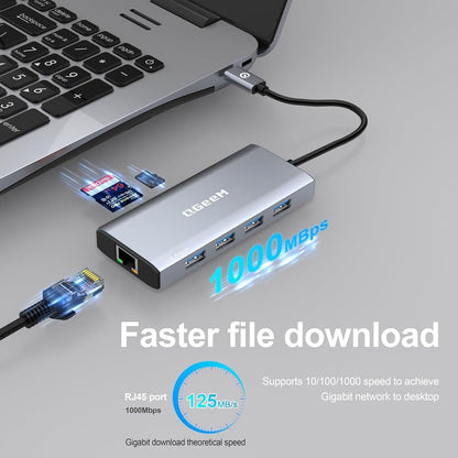 9-In-1 Usb-C Docking Station Hdmi Rj45 Pd Usb