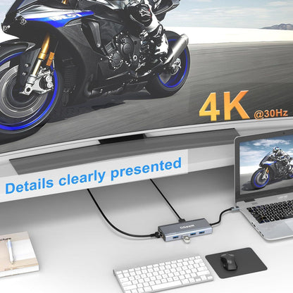 9-In-1 Usb-C Docking Station Hdmi Rj45 Pd Usb