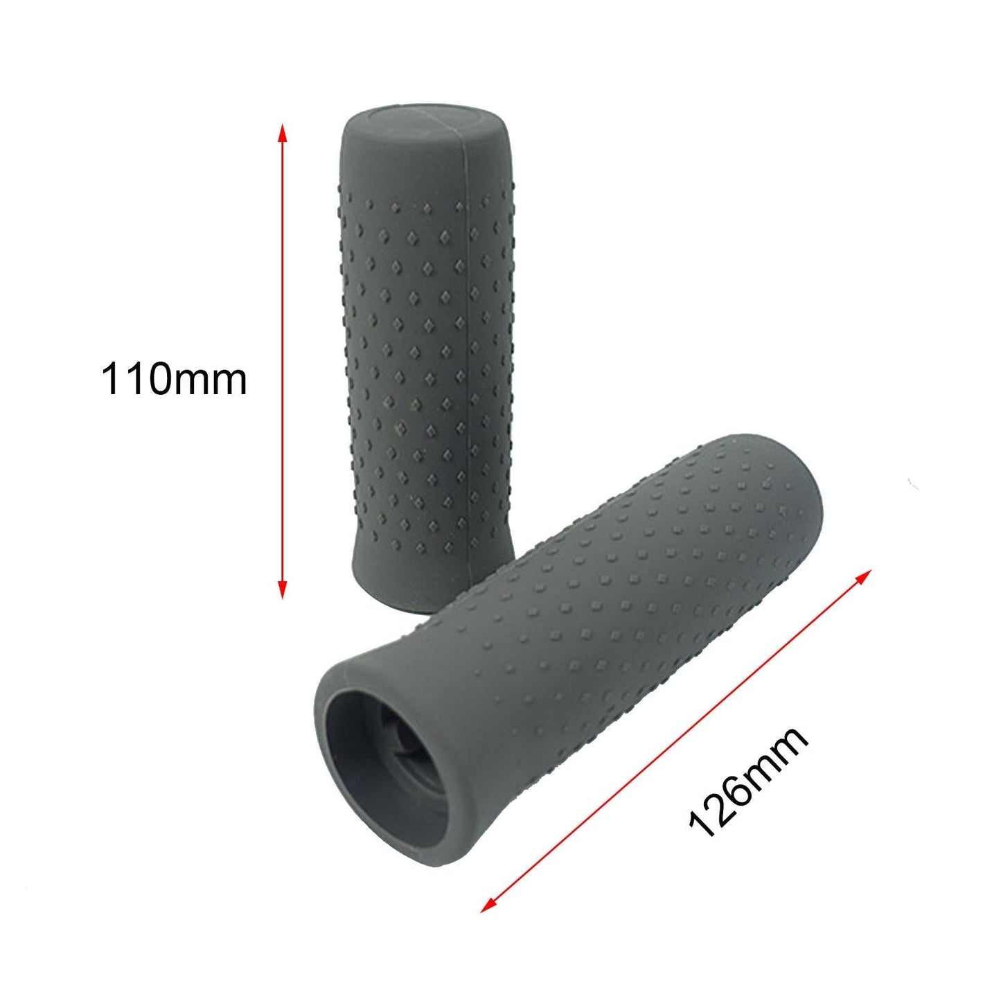 Silicone Handbar Cover for Ninebot G30 Max - Gray 1 Pair