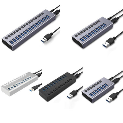 10-Port Usb3.0 Docking Hub For Computers