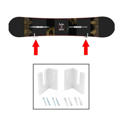 Wall Mount for 1 Pair of Four-wheel Skateboards