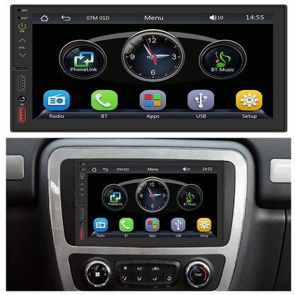 7 Inch Hd Touch Car Mp5 Player W / Bluetooth Reverse Mobile Internet Wired Carplay & Android Auto
