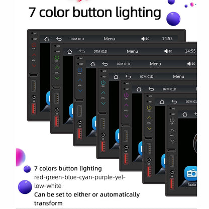 7 Inch Hd Touch Car Mp5 Player W / Bluetooth Reverse Mobile Internet Wired Carplay & Android Auto