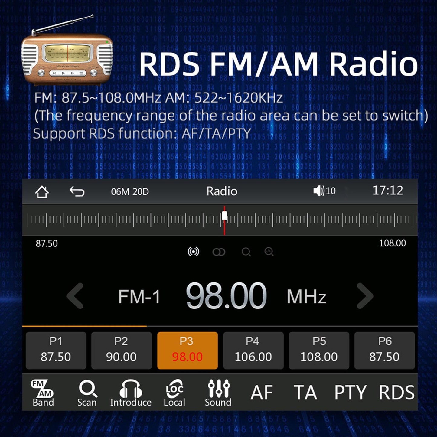 7 Inch Hd Touch Car Mp5 Player W / Bluetooth Reverse Mobile Internet Wired Carplay & Android Auto