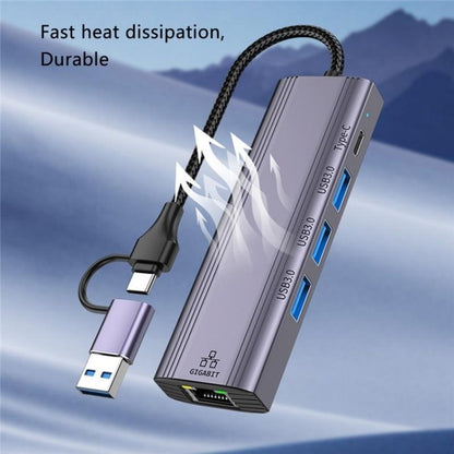 Usb-A / C Docking Station 3X Usb3.0 Usb-C Gigabit