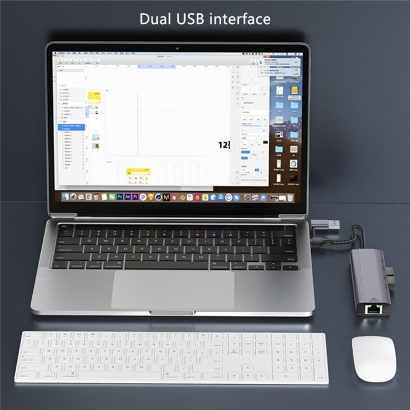 Usb-A / C Docking Station 3X Usb3.0 Usb-C Gigabit