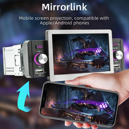 5 Inch Allwinner Melis F133 Car Mp5 Inch Player - Carplay Bt Usb Fm