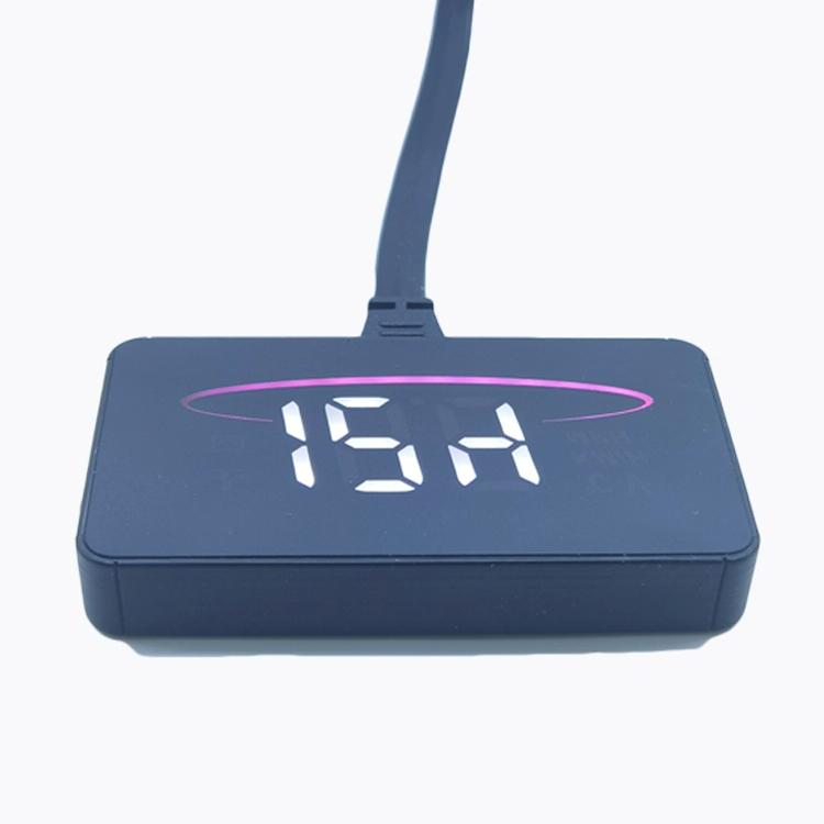 Car Hud Display Water Temp Per Hour Color Changing Light