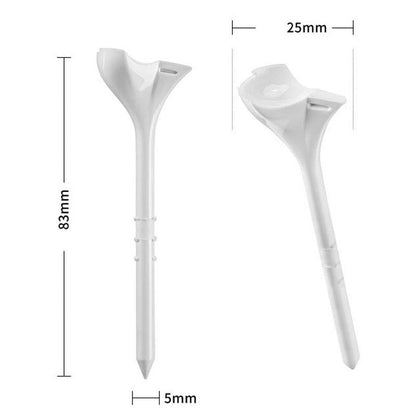 20-pack Golf Ball Tees with 10-degree Angled Spike