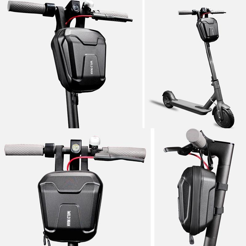 Universal Waterproof Front Bag for Scooters and Bicycles - Reflective Warning