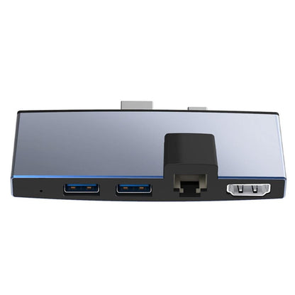 6-In-1 Usb 3.0 Hub With Lan 4K Hdmi Sd And Tf Adapter