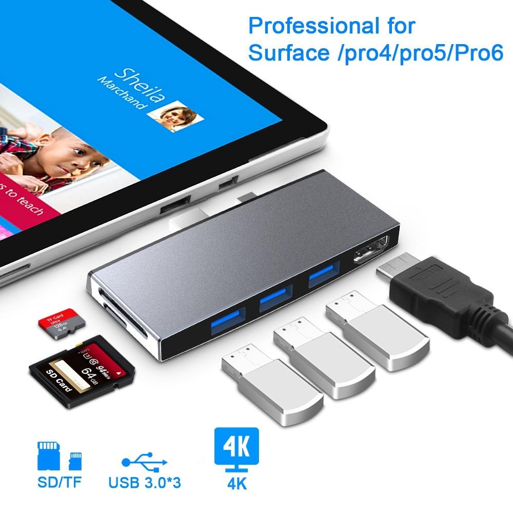 6-In-1 Usb 3.0 Hdmi Sd Tf Hub Adapter