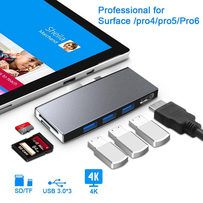6-In-1 Usb 3.0 Hdmi Sd Tf Hub Adapter