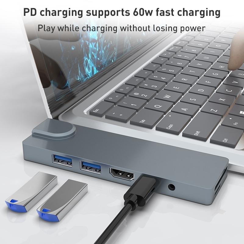 8-In-1 Pd Hub For Surface Pro 3 / 4 / Go