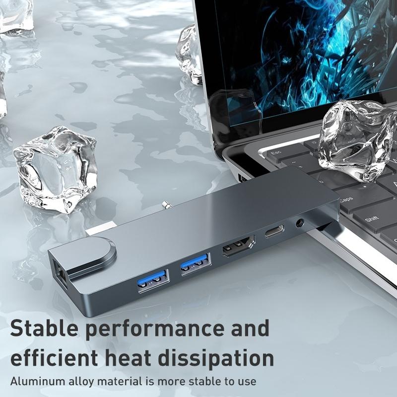 8-In-1 Pd Hub For Surface Pro 3 / 4 / Go