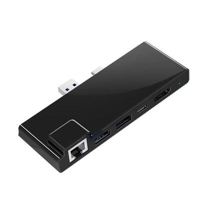 Multi-Port Hub Adapter Rj45 Hdmi Usb 3.0 Type-C X 2