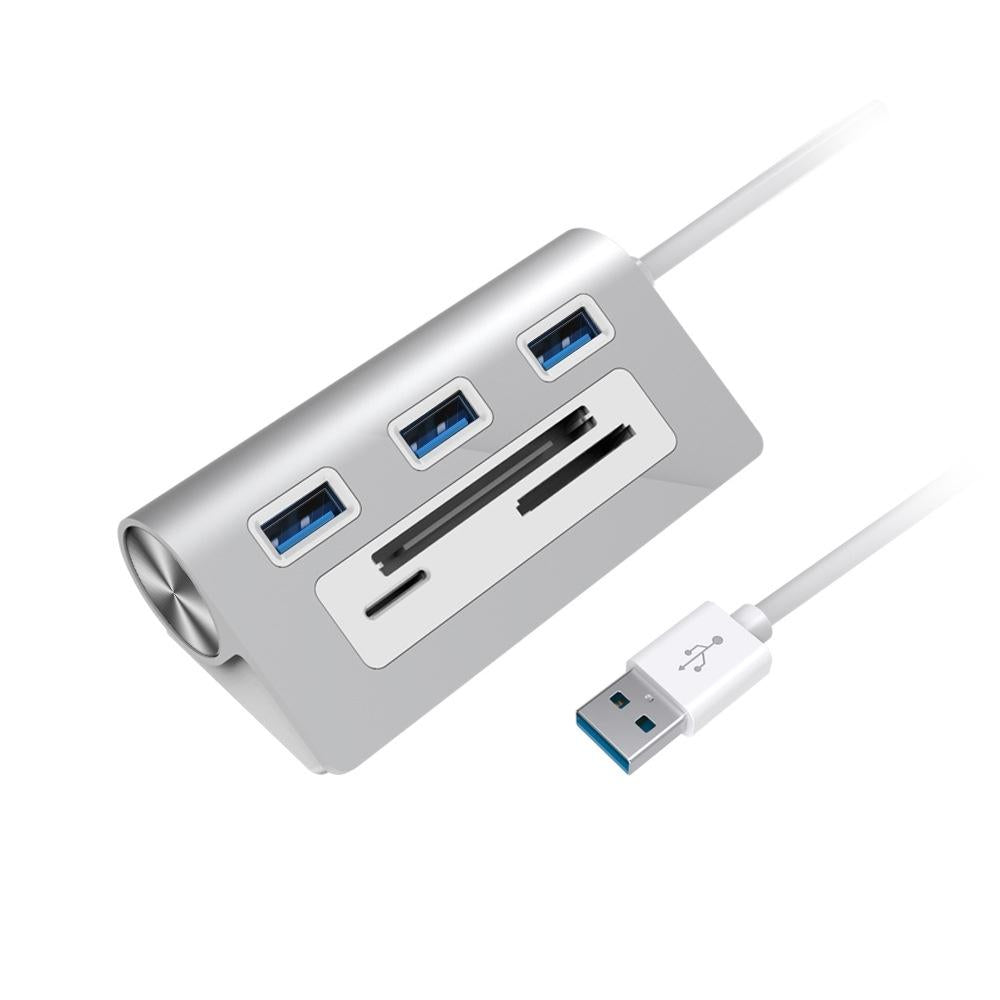 Usb3.0 Card Reader Hub Adapter With 3 Ports