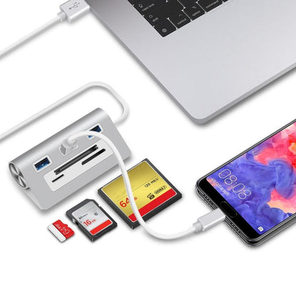 Usb3.0 Card Reader Hub Adapter With 3 Ports