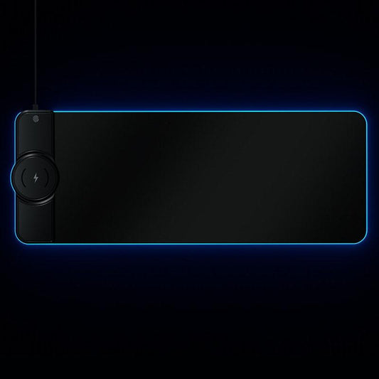Wireless Charging Rgb Mouse Pad - Black