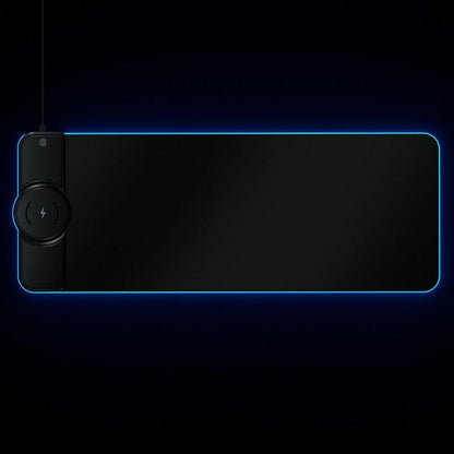 Wireless Charging Rgb Mouse Pad - Black