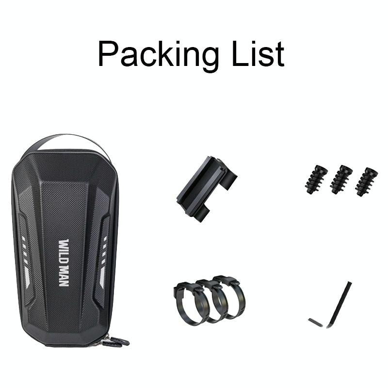 Convenient Folding Bike Front Bag - Durable Eva Shell - Quick Release - Gd9X 2L