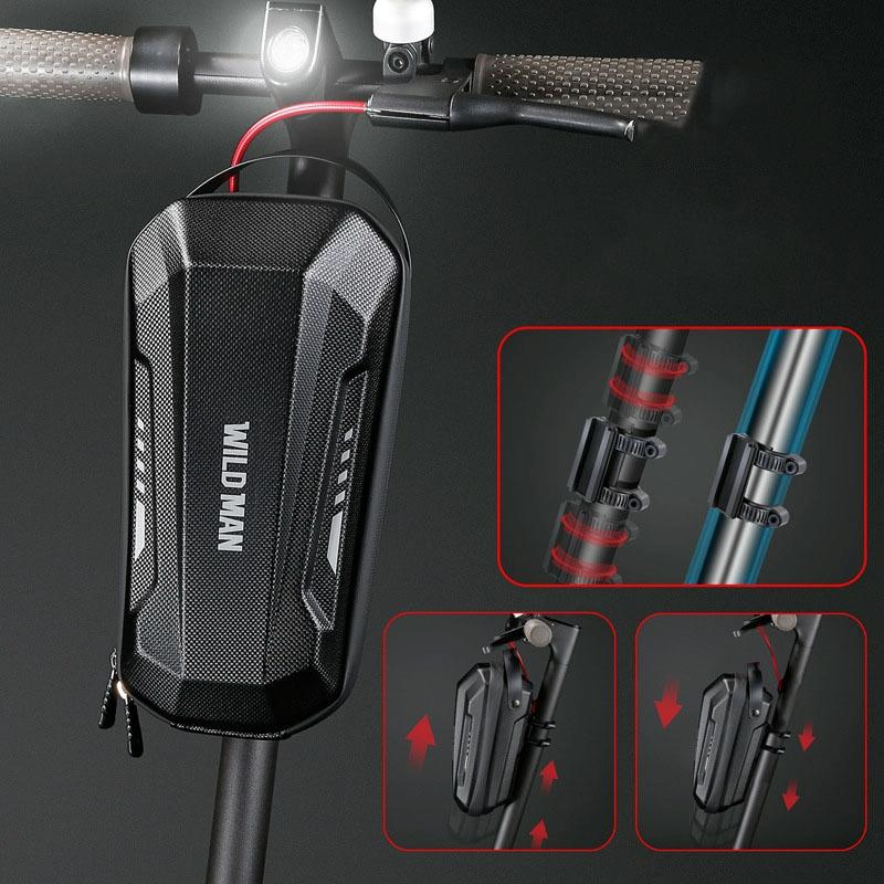 Convenient Folding Bike Front Bag - Durable Eva Shell - Quick Release - Gd9X 2L