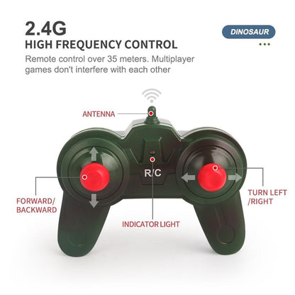Remote Control Dinosaur Climbing Car - 2.4g - Green