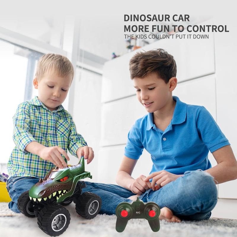 Remote Control Dinosaur Climbing Car - 2.4g - Green