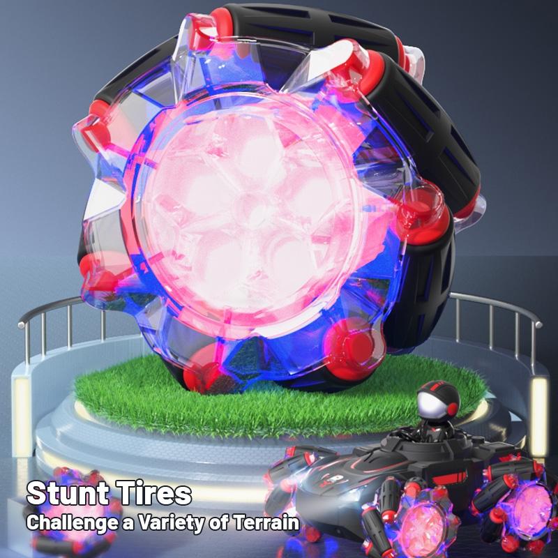 Stunt Remote Control Car with 2.4g Magic Projection - Colourful - Black Blue