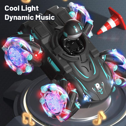 Stunt Remote Control Car with 2.4g Magic Projection - Colourful - Black Blue