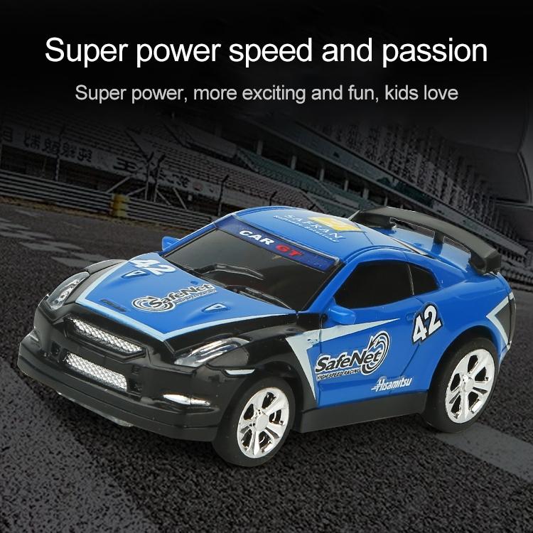 Mini Rc Car with Remote Control - Coke can Design - Green + White