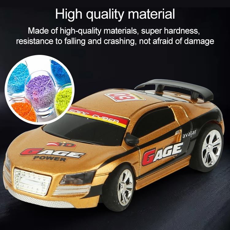 Mini Rc Car with Remote Control - Coke can Design - Green + White