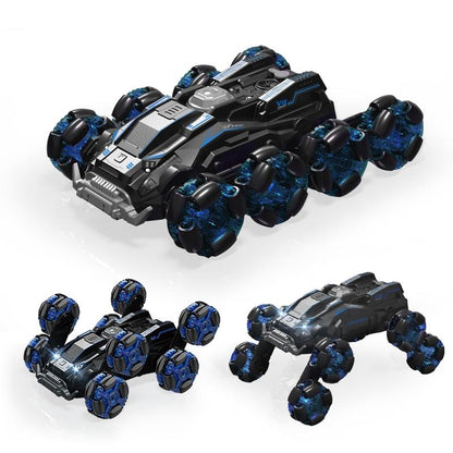 Stunt Drift Remote Control Car - Single Control Eight Wheels - Blue