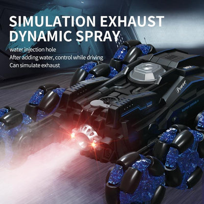 Stunt Drift Remote Control Car - Single Control Eight Wheels - Blue